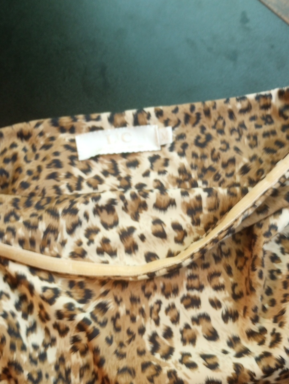 LC | Lizette Collection Sleeveless Bodysuit Top Leopard Print M - Picture 10 of 11